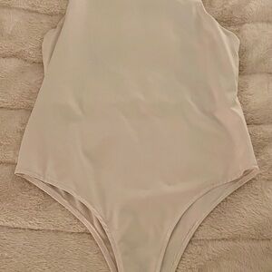 Kids Cream One Piece Swimsuit